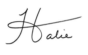 Halie signature small